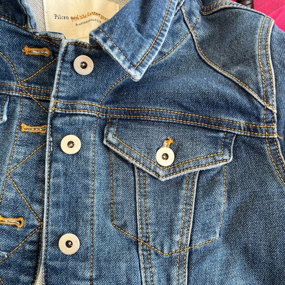 Anthropologie Pilcro & the Letterpress Denim Jacket NWOT - Picture 3 of 5